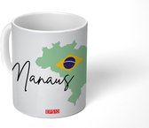 Mok - de landkaart van Manaus - 350 ML - Beker