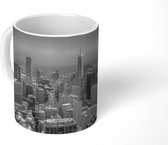 Mok - Chicago bij nacht - zwart wit - 350 ML - Beker