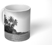 Mok - Een zonsondergang in Makena op Hawaii - zwart wit - 350 ML - Beker