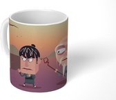 Mok - een Kungfu meester en zijn leerling - 350 ML - Beker