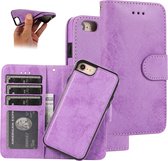 Bookcase Apple iPhone 8 | iPhone 7 | iPhone SE2020 | Hoogwaardig Pu Leren Telefoonhoesje | Lederen Wallet Case | Paars