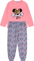 Minnie Mouse pyjama met neon shirt en grijze broek 12-13 jaar 158 cm