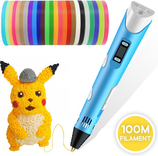 3D Pen Starterspakket 3d pen Speelgoed Tekenset – Inclusief 115 Meter  Filament –2... | bol.com