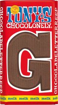 Tony's Chocolonely Melkchocolade Letterreep G -180 Gram