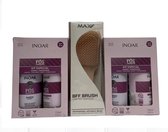 ***2 X Inoar Pos Progress Keratine Shampoo & Conditioner 250 ML & GRATIS MAX PRO BFF BRUSH***