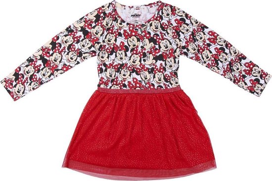 Disney - Minnie Mouse - verkleed jurkje - 4 jaar - met haarband