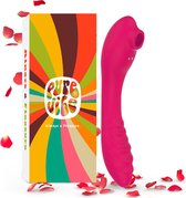 PureVibe® Vibrating Air-Pulse Massager | 3-in-1 Verwarmde Luchtdruk Vibrator | 20 standen | G-spot & Clitoris Stimulator | Clitoris Zuiger en Clit Sucker | Vibrators voor vrouwen | Dildo | Erotiek Sex Toys | Seksspeeltjes | Sex toys Couples