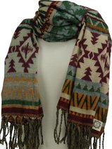 Yakwol sjaal – warme jakwol woondeken – hele grote shawl omslagdoek - ca. 200 x 100 cm