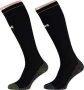 Xtreme Sockswear Compressie Sokken Hardlopen - 2 paar Hardloopsokken - Multi Black - Compressiesokken - Maat 35/38