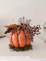 Pompoen van porselein _ Halloween _ Herfst _ Thanksgiving _ Diameter: 25 cm