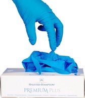 Halsted-Hampton: Premium Plus Nitrile Examination Gloves, Powder Free, Small / 100 pcs