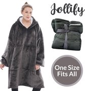 Jollify - Hoodie Deken - Deken met Mouwen - Fleece Plaid - Hoodie Blanket - Snuggie - Hoodie Deken - Oversized H oodie - Fleece Deken met Mouwen - TV Deken - Volwassenen - Dames - Heren - Kin