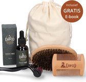 Baardolie - Baardgroei Kit - Baardverzorging Set – Baardkam - Dermaroller - Valentijn