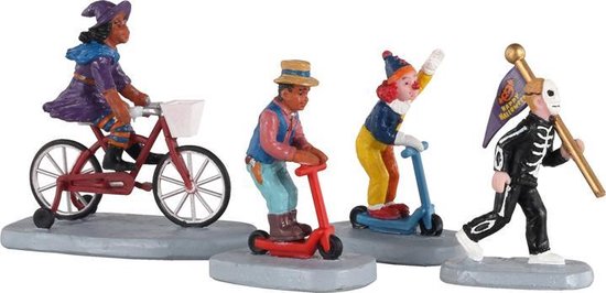 Lemax - Spooky Celebration, Set Of 4 - Kersthuisjes & Kerstdorpen