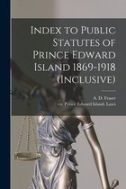 Index to Public Statutes of Prince Edward Island 1869-1918 (inclusive) [microform]