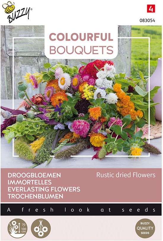 Buzzy Bloemzaad - Droogbloemen Rustic Dried Flowers | Colorful Bouquets