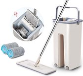 Gologi - Flat Mop - Vloerwisser - Dweil systeem - Schoonmaak mop/dweil - Inclusief twee pads