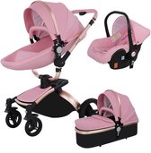 Kinderwagen , Kinderwagen 3 in 1 , Kinderwagen luxe Edition , Buggy , 3 in 1 kinderwagen , bugy - Autostoel - Reiswieg