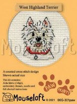 Mini Borduurpakketje - Hond - West Highland Terrier