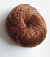 Haarstuk Knot Messy Bun scrunchie Elegant stijl Koper Rood