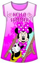 Disney Minnie Mouse pyjama - nachthemd - roos - Maat 128 cm / 8 jaar