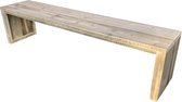 Wood4you - Tuinbank Zaandam 150cm steigerhout  'Doe het zelf' Bouwpakket