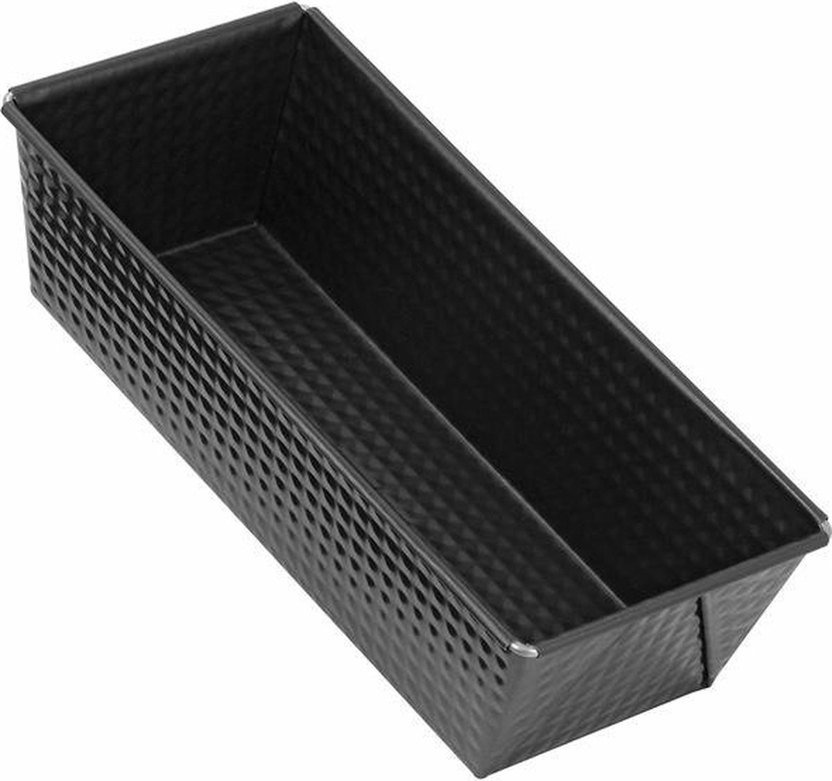 Inmet cakevorm en brood bakvorm 25 x 12 x 8 cm - Te gebruiken voor hartig en zoet - Zwart