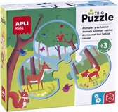 APLI Kids Puzzel - Dieren in hun leefomgeving