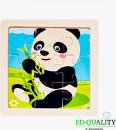 Mini puzzel Panda - kinder puzzel - 9 stukjes