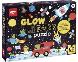APLI Kids puzzel - Glow in the Dark Ruimtevaart