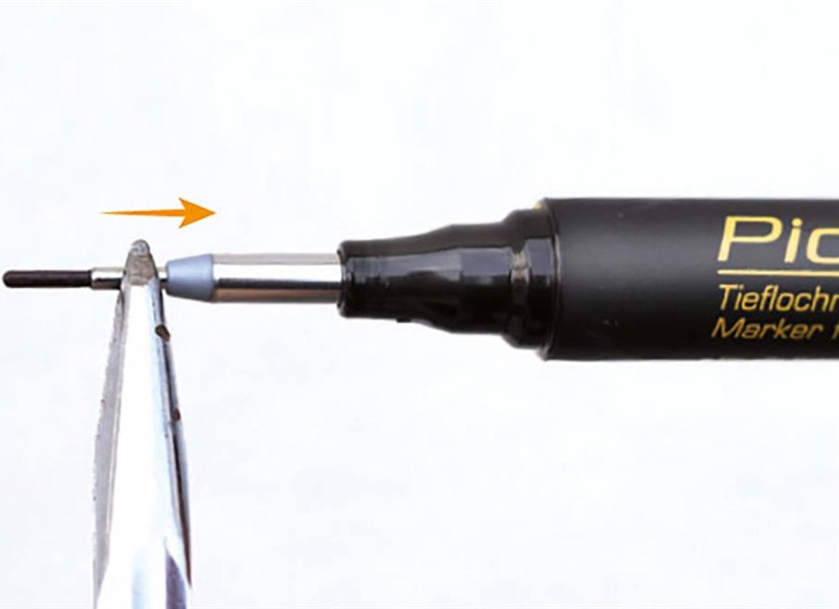 Pica 150/46 Ink Markeerstift voor diepe gaten - Zwart - 4260056150012 Pica 150/46 Ink Markeerstift voor diepe gaten - Zwart - 4260056150012