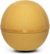 Zitbal 65cm Geel - Bloon paris - Zitballen - Ergonomische kantoorstoel - Zitbal volwassenen