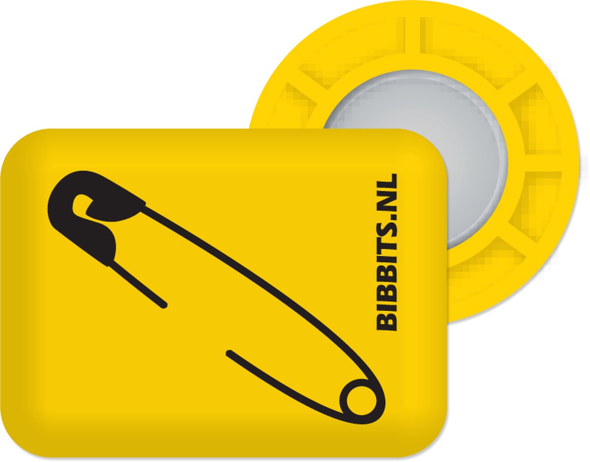Bibbits hardloopmagneten | Safety pins yellow