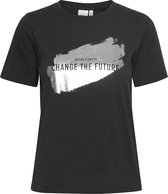 Ichi T-shirt Ihfreida Ss 20115529 Silver 145002 Dames Maat - XL