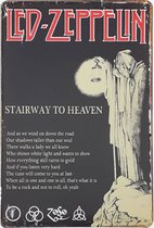 Wandbord Concert Bord - Led Zeppelin Stairway To Heaven
