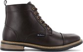 Ben Sherman TRAM - Heren Business Casual Laarzen Veterboots  Bruin BEN3316 - Maat EU 43 UK 9