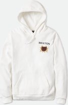 Brixton Lion Crest Hoodie - Off White