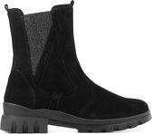 Waldlaufer Vrouwen Suède       Enkellaarsjes / Laarzen / Damesschoenen 780810 - Zwart - Maat 38