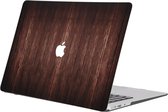 iMoshion Design Laptop Cover MacBook Air 13 inch (2008-2017) - Dark Brown Wood