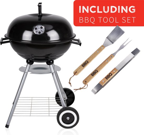 BBQ Collection Houtskool Barbecue - Inclusief GRATIS RVS barbecueset - Grilloppervlak (LxB) 45 x 45