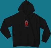 Squid Game Mask Soldier Pixel Hoodie | Korean Drama | Circle Guard | Netflix Serie | Chibi | Unisex Maat L