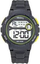 Tekday-Sportief-Digitaal heren horloge-Groen/Geel-Waterdicht-Silicone band-Fijn draagcomfort