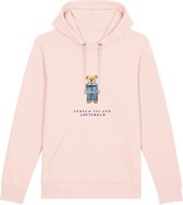 Indigo Island Amsterdam - Premium Hoodie - Signature Teddybeer- Snoep Roze- Maat XXL