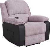 Relaxstoel Elektrisch - Relaxfauteuil Verstelbaar - met Afstandsbediening - Relax Stoel Fauteuils met Armleuning - Grijs