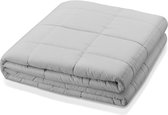 verzwaarde deken-katoen zware dekens-zachte airconditioner dekbedden-lichtgrijs-153x203cm