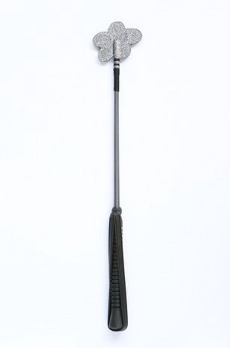 HB kinderzweep - Glitter - Flower - 50cm - Grijs