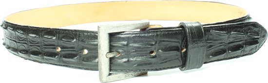 Sendra Riem Chihuahua Zwart Dames Hommes Riem À La Main Parfait Crocodile Imitation Boucle Interchangeable Cowboy Western Ibiza Bohème 4cm Large Unisexe Jeans Pantalon Ceinture En Cuir Véritable Taille 100