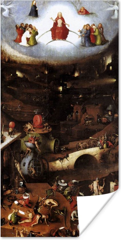 Poster The last judgement - schilderij van Jheronimus Bosch - 75x150 cm