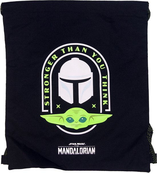 Rugtas met Koordjes The Mandalorian Zwart Groen - The Mandalorian