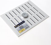 Grille coulissante Gavo - verrouillable - Fly Mesh - 245 x 195 mm - blanc